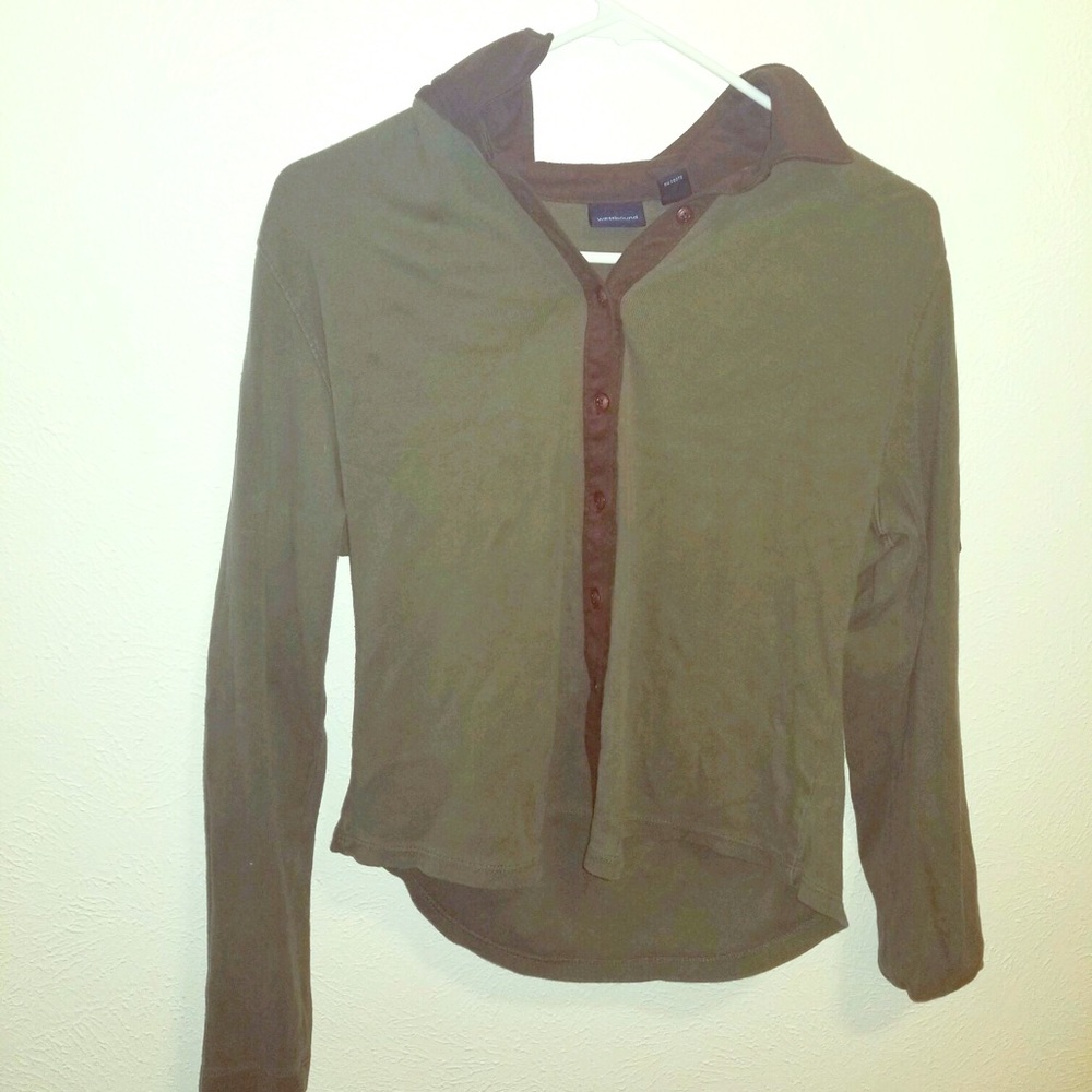 Long sleeve button up blouse